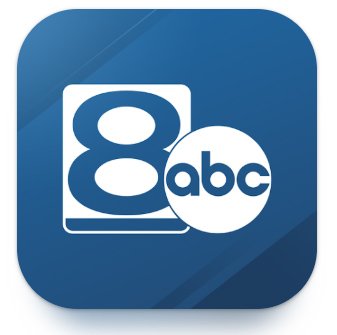 Blue app icon with "8 abc" logo
