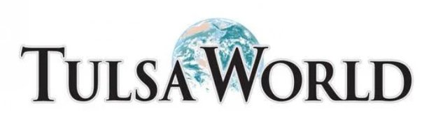 Tulsa World logo with an image of the Earth in the background.