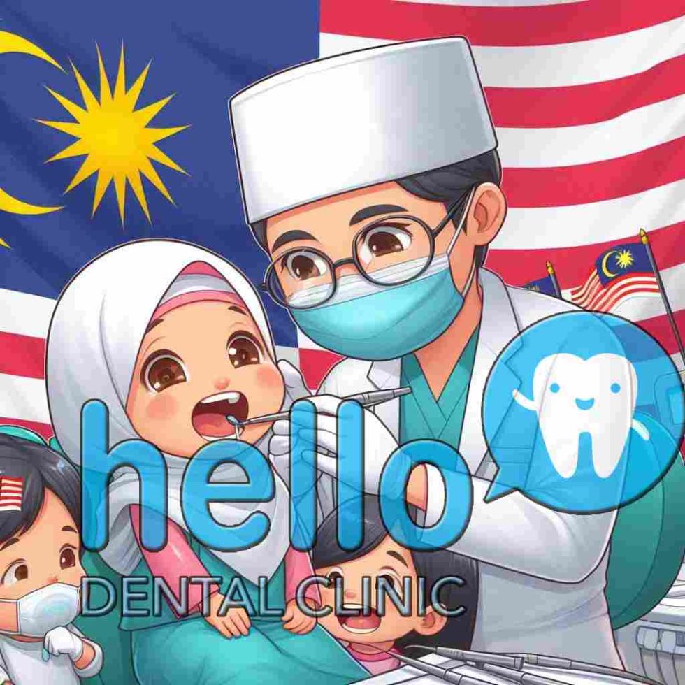 Expert Paediatric dentist in Malaysia from Hello Dental Clinic treating patients (illustration)